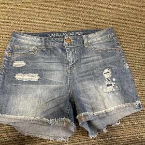 Vanilla star size 9 blue jean shorts